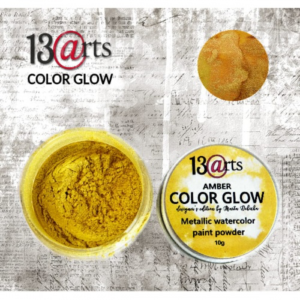 13 Arts Amber Color Glow - Metallic Watercolor