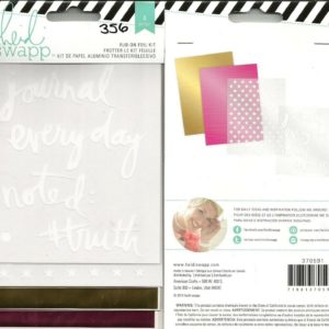 Heidi Swapp Rub-On Foil Kit Journal Everyday