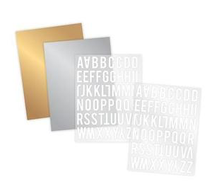 Heidi Swapp Rub-On Foil Kit - Alphabet