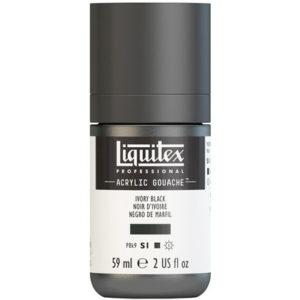 LQX Acrylic Gouache Ivory Black S1