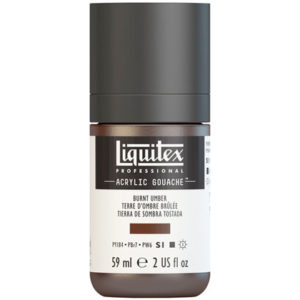 LQX Acrylic Gouache Burnt Umber S1
