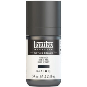 LQX Acrylic Gouache Mars Black S1