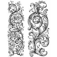 Stampers Anonymous - Tim Holtz - Cling Mounted Rubber Stamp Set - Baroque