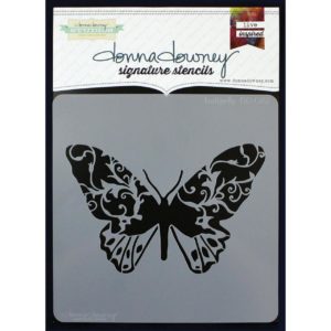 Donna Downey Stencil 8.5 x 8.5 - Butterfly