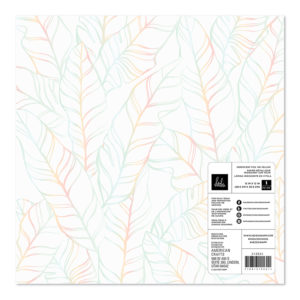 Heidi Swapp - Old School Collection - 12 x 12 Double Sided Paper - Vellum with Foil Accents