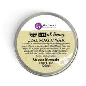 Prima - Finnabair - Art Alchemy - Opal Magic Wax - Green Brocade