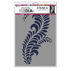 Dina Wakley Media - Stencil - Giant Flourish