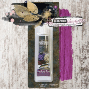 Finnabair Art Alchemy Antique Brilliance Wax .68 Fluid Ounce - Amethyst Magic