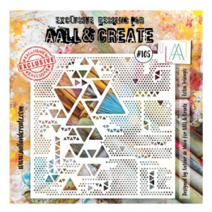 Aall & Create 6 x 6 Stencil - 105 Lotza Trianglz