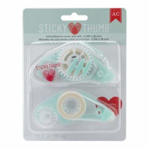 Sticky Thumb Adhesive Runner and Refill Permanent Solid .315X17.5yd