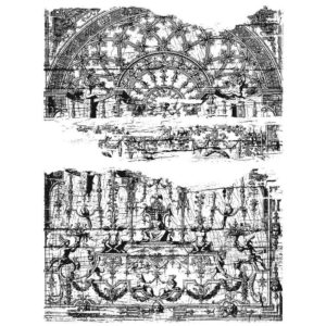 Tim Holtz Cling Stamps 7in X 8.5in - Renaissance