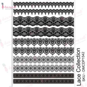 Dress My Craft Transfer Me Sheet A4 -Lace Collection