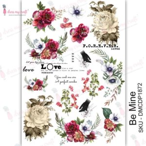 Dress My Craft Transfer Me Sheet A4 - Be Mine