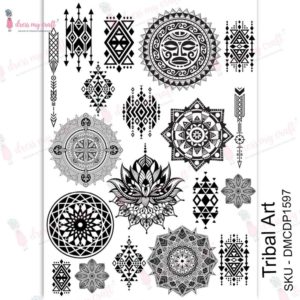 Dress My Craft Transfer Me Sheet A4 - Tribal Art
