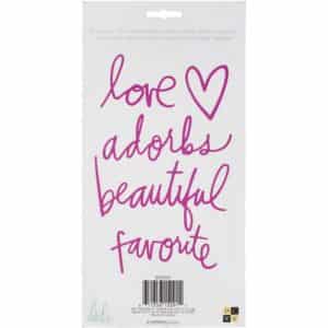DCWV Letterboard Words 4/Pkg