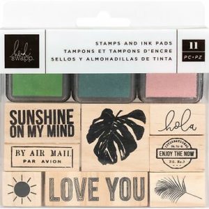 Heidi Swapp Wooden Stamps and Ink Pads