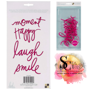 DCWV Heidi Swapp Letter Board Word Packs Pink - Joyful