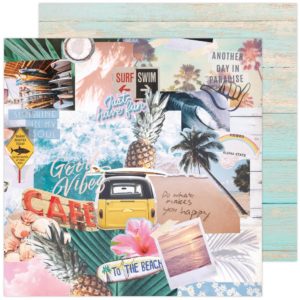 Heidi Swapp Care Free Double-Sided Cardstock 12"X12" - High Tide