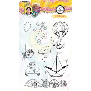 Studio Light Marlene's World Clear Stamp - A Windy Day