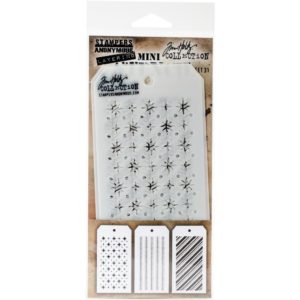 Tim Holtz Mini Layered Stencil Set 3/Pkg - Set 31