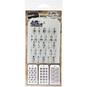 Tim Holtz Mini Layered Stencil Set 3/Pkg - 32