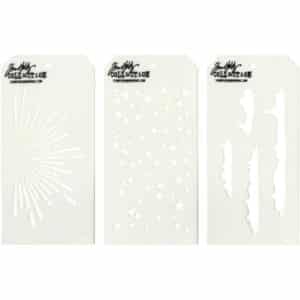 Tim Holtz Mini Layered Stencil Set 3/Pkg - 38