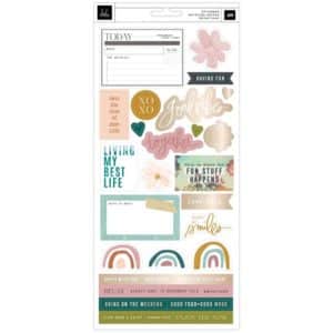 Heidi Swapp Care Free Cardstock Stickers 48/Pkg