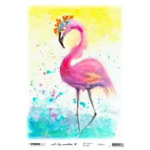 Flamingo Studio Light Marlene's World Rice Paper Sheet A4