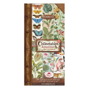 Stamperia Collectables Single-Sided Paper 6"X12" 10 Pack Amazonia, 10 Designs/1 Each