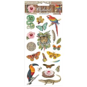 Stamperia Adhesive Chipboard 6"X12" - Amazonia