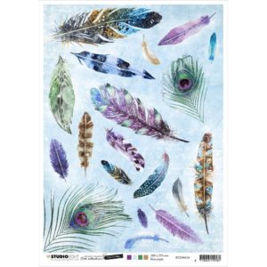 Jenine's Mindful Art Time To Relax Rice Paper Sheet A4