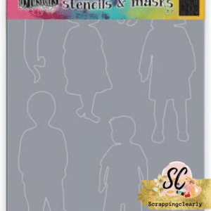 Dyan Reaveley's Dylusions Stencils & Masks 9"X12 - Grandkids Large