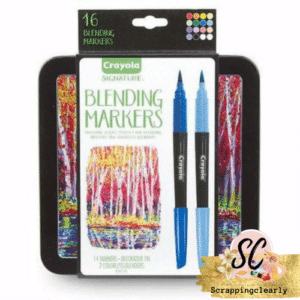 Crayola Signature Blending Markers with Tin Assorted Colours 14 pack