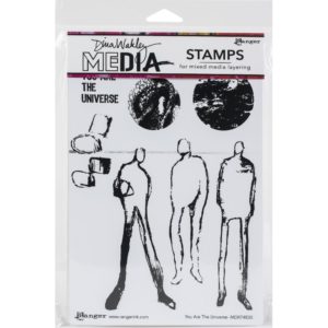Dina Wakley Media Cling Stamps 6"X9"- You are the Universe