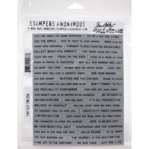 Tim Holtz Cling Stamps 7"X8.5" - Tiny Text