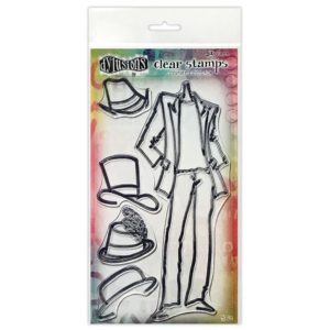Dyan Reaveley's Dylusions Couture Stamp Set - Man about Town