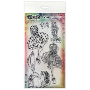 Dyan Reaveley's Dylusions Couture Stamp Set - Walk in the Park Duo