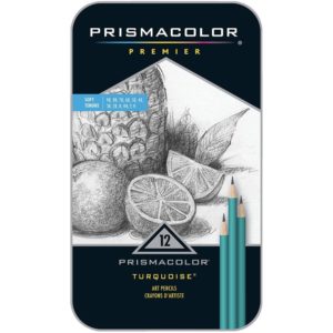 Prismacolor Art Sketching Pencils - Turquoise 12/Pkg