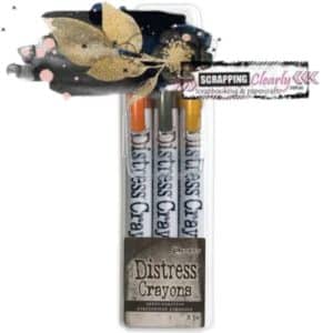 Tim Holtz Distress Crayon Pearl Set - Halloween Set 1