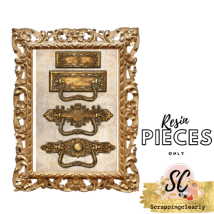 MARGUERITE HARDWARE - 4 Resin Pieces