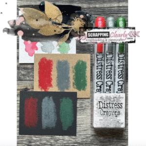 Tim Holtz Distress Crayon Pearl Set - Holiday Set 1