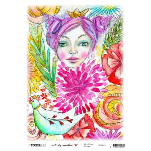Studio Light Marlene's World Rice Paper Sheet A4 - RICEBM13