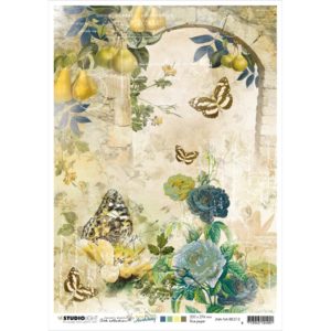 Jenine's Mindful Art New Awakening Rice Paper Sheet A4 -Arch/Butterflies