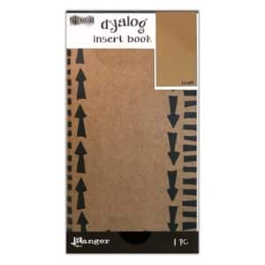 Dyan Reaveley's Dylusions Dyalog Insert Book 4.375"X8.25" - Kraft