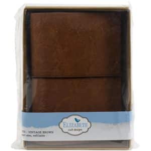 Elizabeth Craft Traveler's Notebook 4.88"X3.5 - Vintage Brown