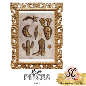 Golden Desert Resin - 8 Pieces