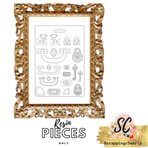 Suitcase, Lady Vagabond Lifestyle Resin - 20 Pieces