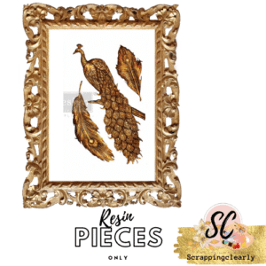 REGAL PEACOCK Resin - 3 Pieces