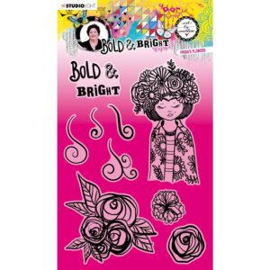 Frida's Flowers - Art By Marlene Bold and Bright Clear Stamps