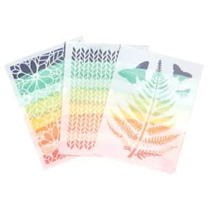Vicki Boutin Fernwood Stencils 3/Pkg